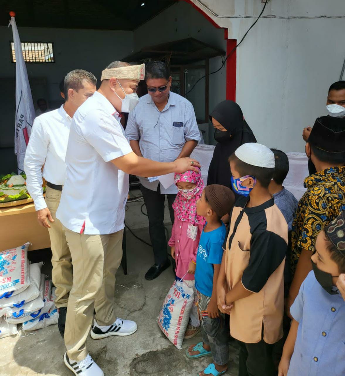 HUT Gerindra Syafrizal Santuni Anak Yatim dan Peresmian Rumah Aspirasi