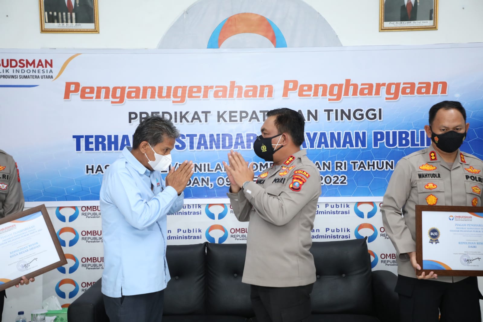Ini 9 Polres Peraih Kepatuhan Tinggi Pelayanan Publik Dari Ombudsman