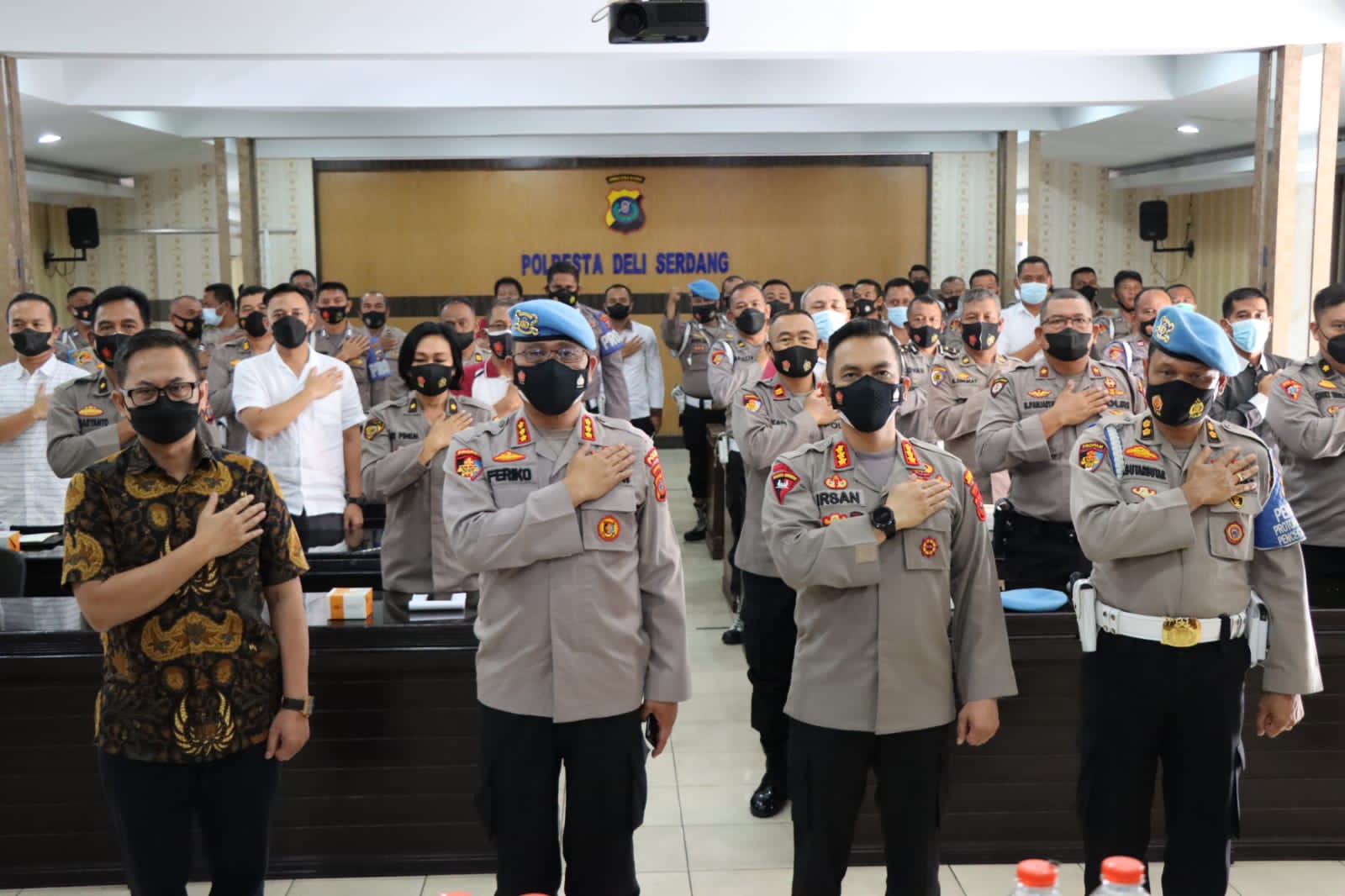 Kabid Propam Polda Sumut Berikan Bimbingan Pembinaan di  Polresta Deli Serdang