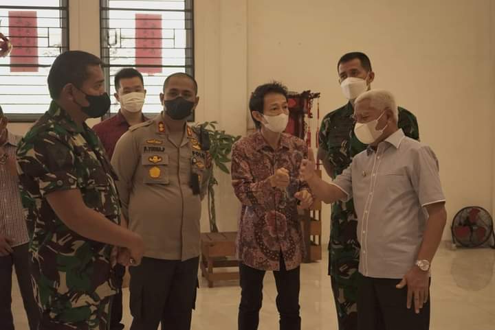 Sampaikan Ucapan Tahun Baru Imlek Bupati dan Forkopimda Kunjungi Vihara