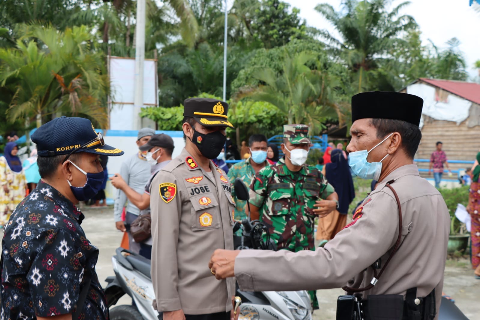 Kapolres Batubara Cek Vaksinasi di Nibung Hangus
