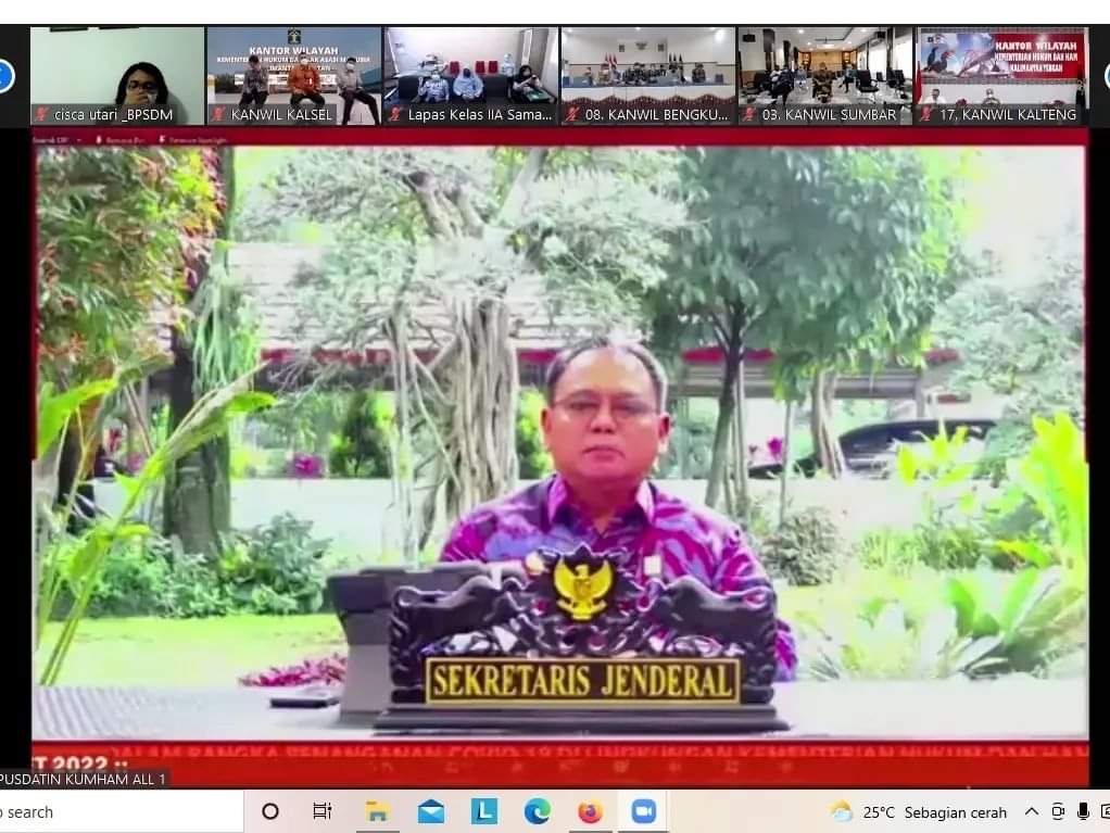 Karutan Kabanjahe Ikuti Giat Telemedicine Kumham RI Menyapa