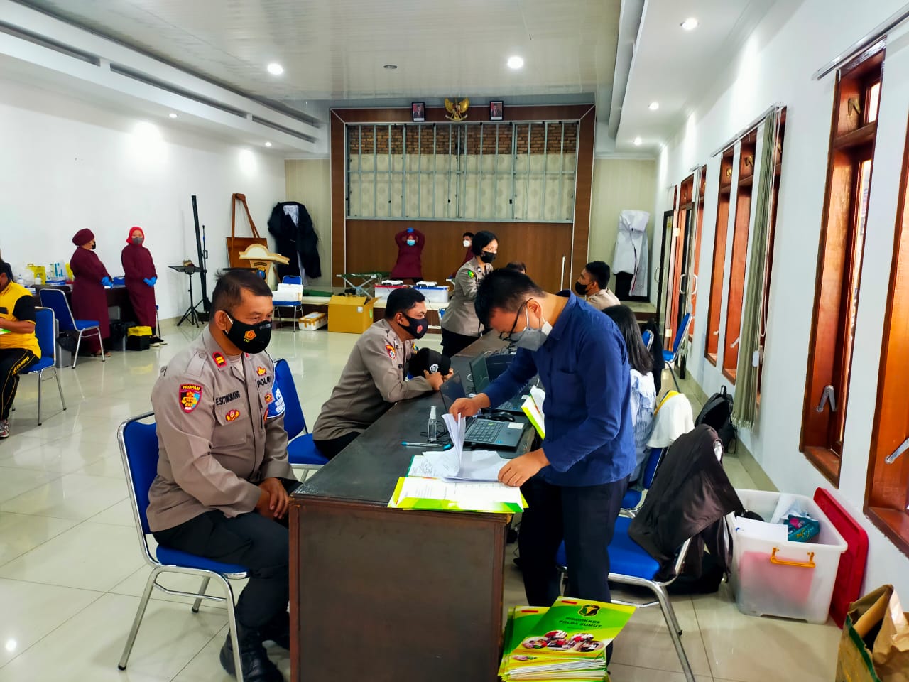 Polres Tanah Karo Laksanakan Rikkes Berkala Semester I Tahun 2022