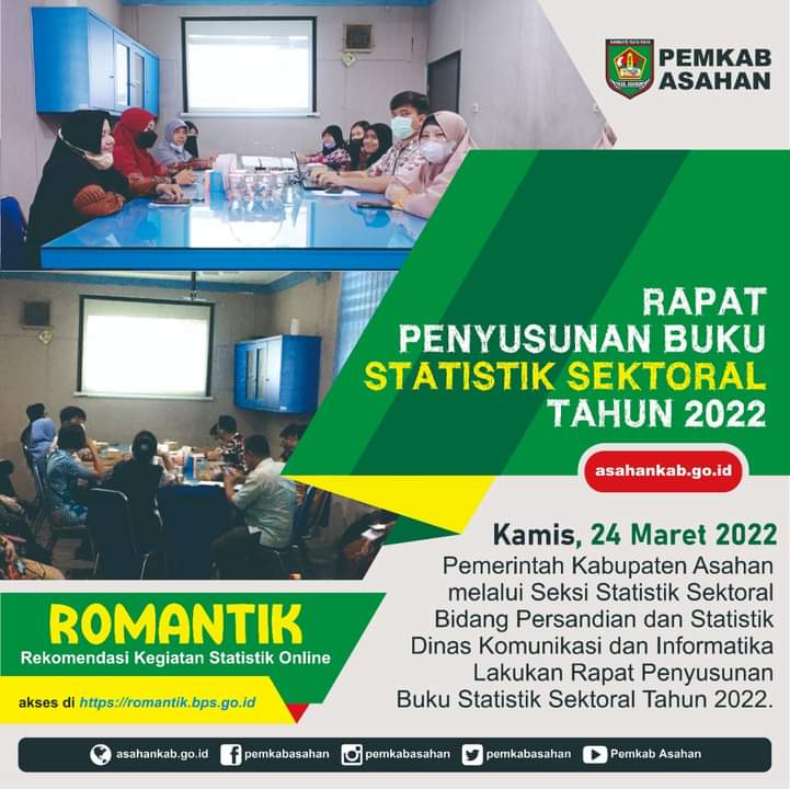 Diskominfo Asahan Lakukan Rapat Penyusunan Buku Statistik Sektoral Tahun 2022