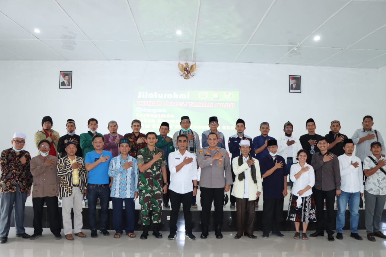 Wabup Karo Hadiri Silahturahmi Dengan Tokoh Agama di Kodim 0205/TK