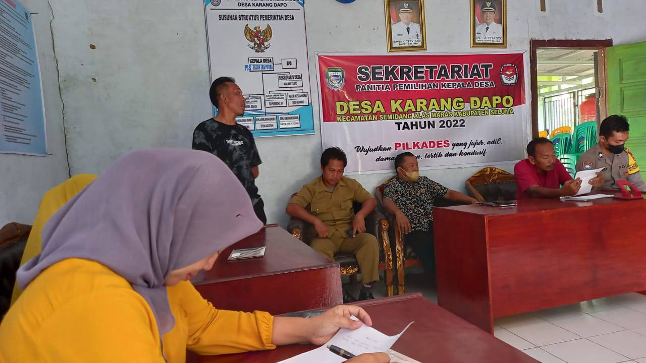SEKCAM SAM Hadiri Musyawarah Pembubaran Dan Pembentukan Kembali Bumdes Desa Karang Dapo