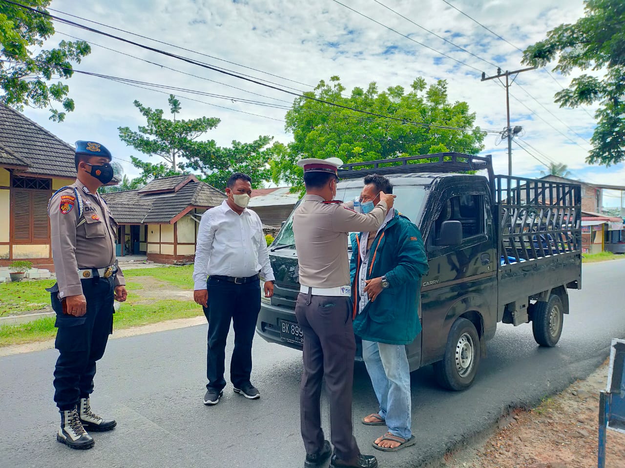 Antisipasi Penyebaran Covid-19 Polres Batu Bara Gelar Ops Yustisi