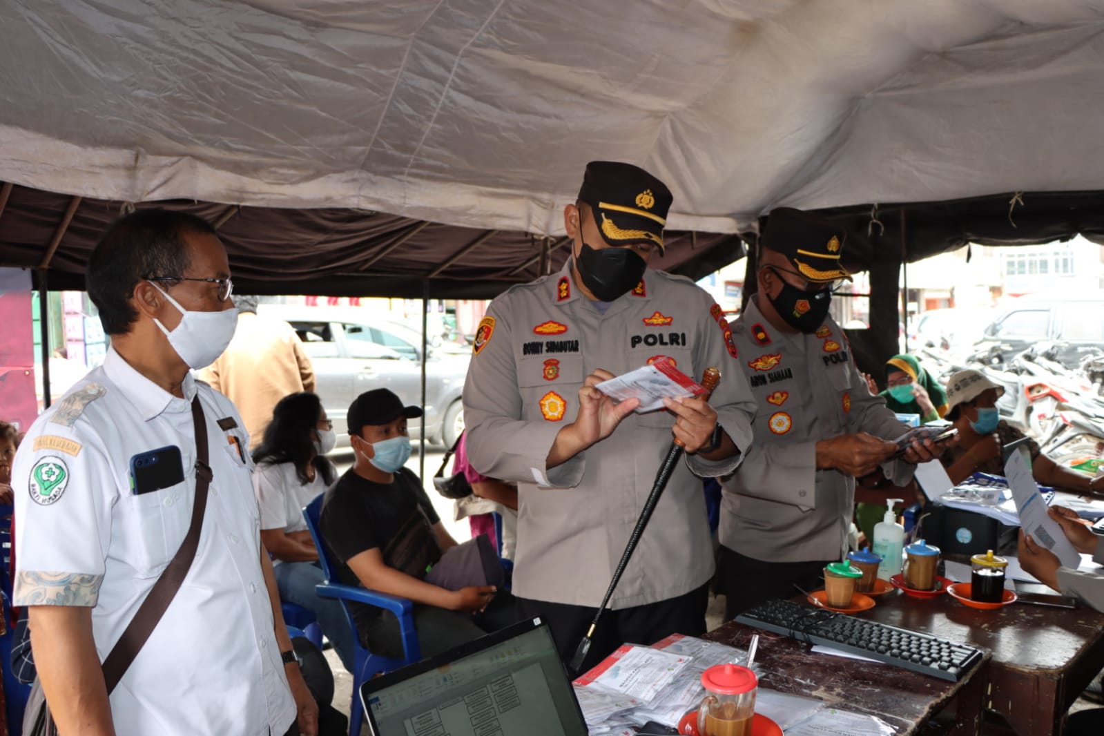 Capaian 21% Kapolres Tanah Karo Ajak Masyarakat Vaksin Booster 