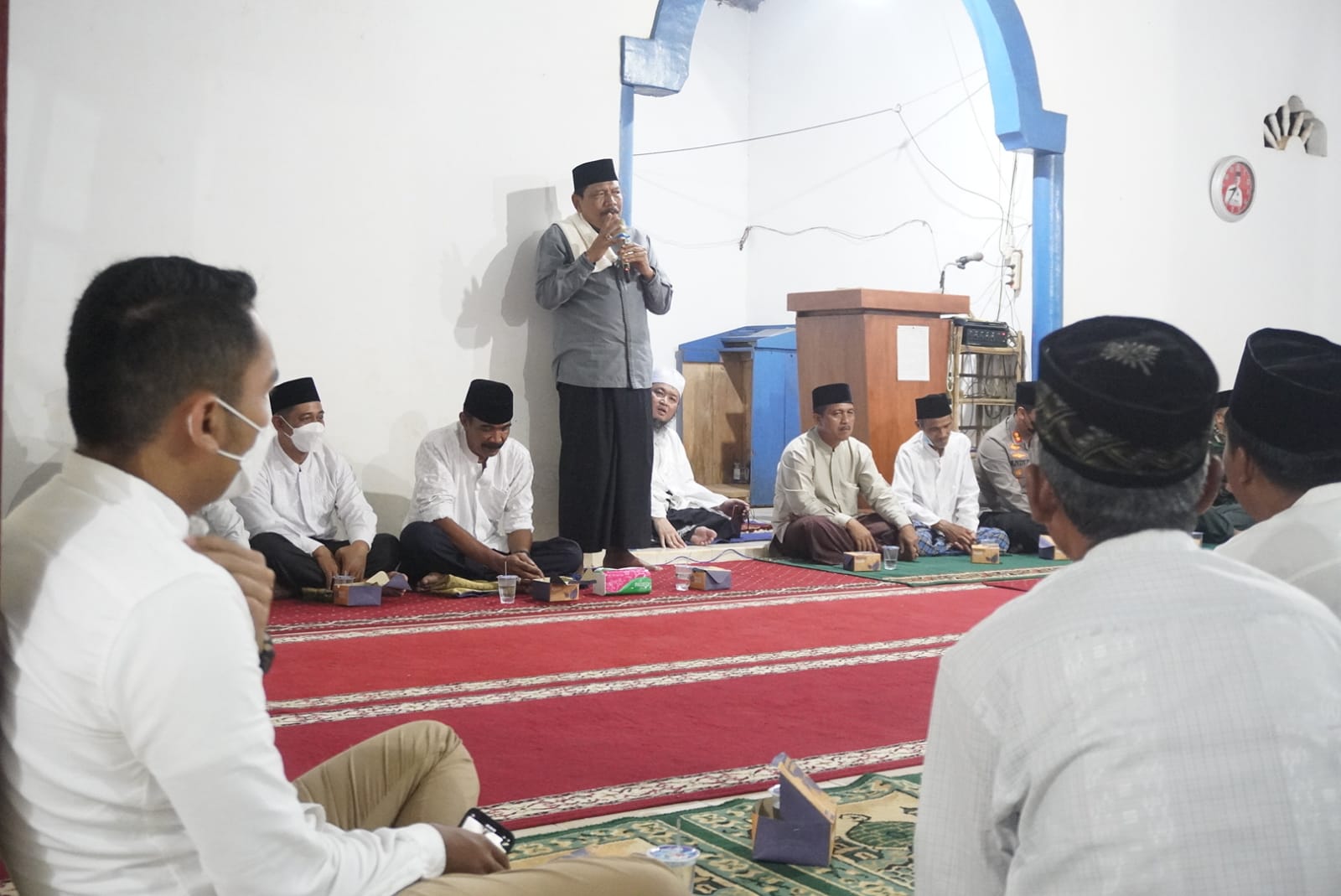 Safari ramadhan 1443 H , Bupati BU Di Sambut Baik Oleh Kepala Desa Airseka Manak 