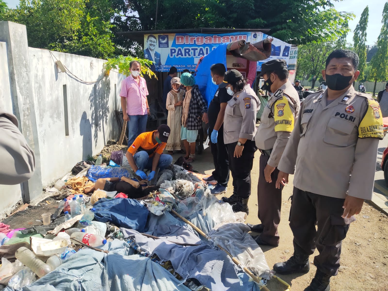 Polsek Tanjung Morawa Polresta Deli Serdang Temukan Mayat Tanpa Identitas