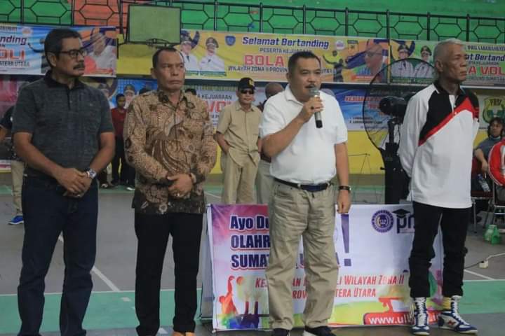 Sekda Labuhanbatu Tutup Kejuaraan Bola Voli  Porprov Sumut 