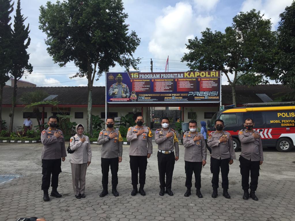 Biro Logistik Polda Sumut Tinjau Kebersihan Mapolres Tanah Karo