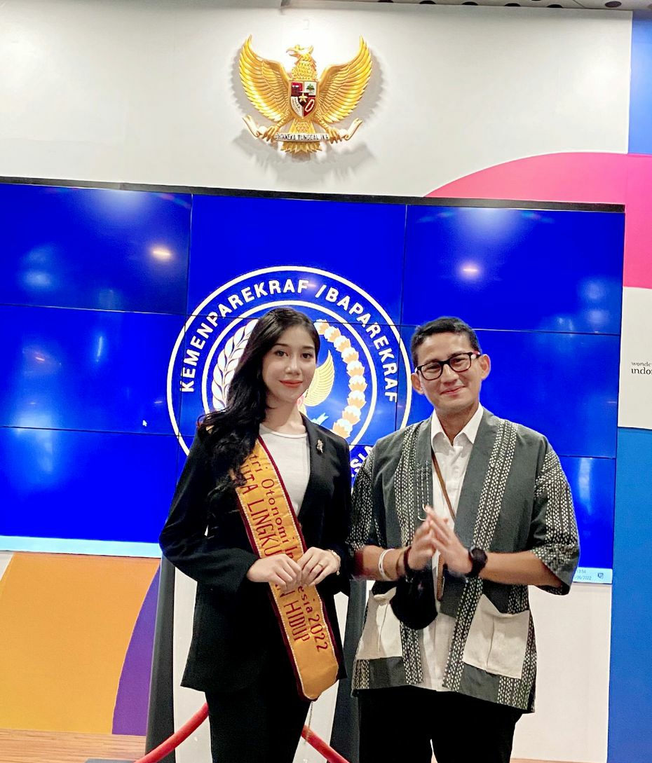 Susiko Bersama Menparekraf Sandiaga Uno (Foto : Diskominfo Karo)