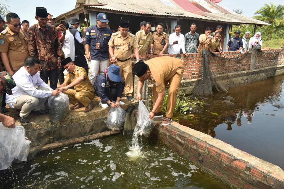 Pemberian bantuan sarana dan parasarana perikanan di desa desa rawa indah ( Foto: MC Seluma ) 
