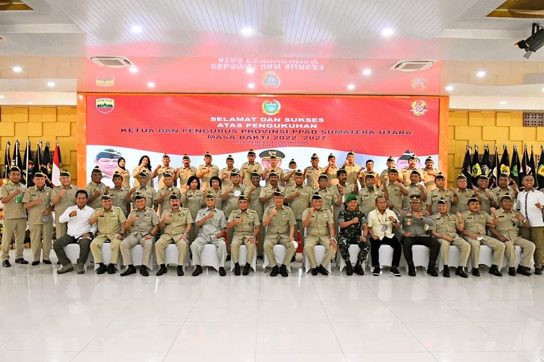 Gubernur Edy Rahmayadi saat menghadiri acara pengukuhan Pengurus Provinsi  PPAD Sumut periode 2022 - 2027 