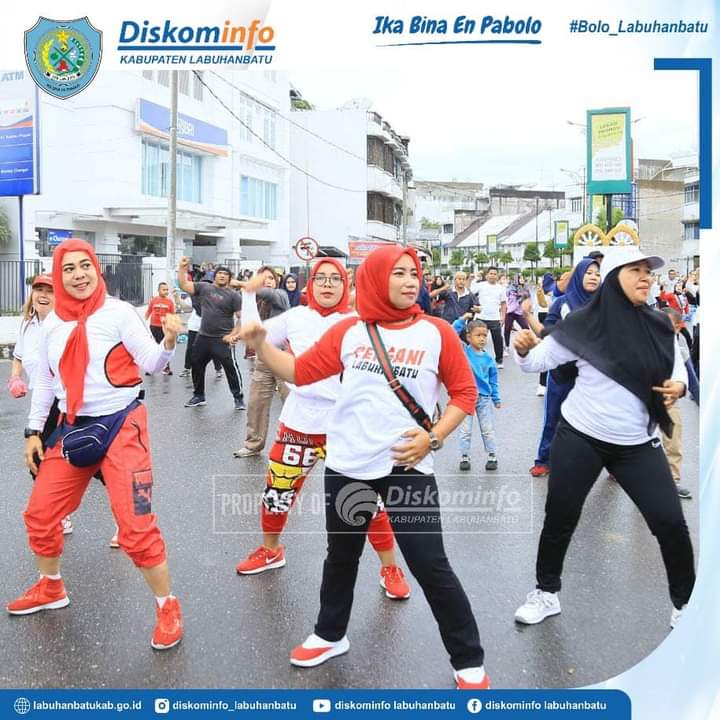 Pemkab Labuhanbatu Ajak Masyarakat Ikuti Senam Sehat CFD