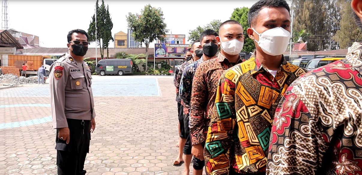 Polres Tanah Karo Verifikasi Calon Siswa Tamtama Polri TA 2023