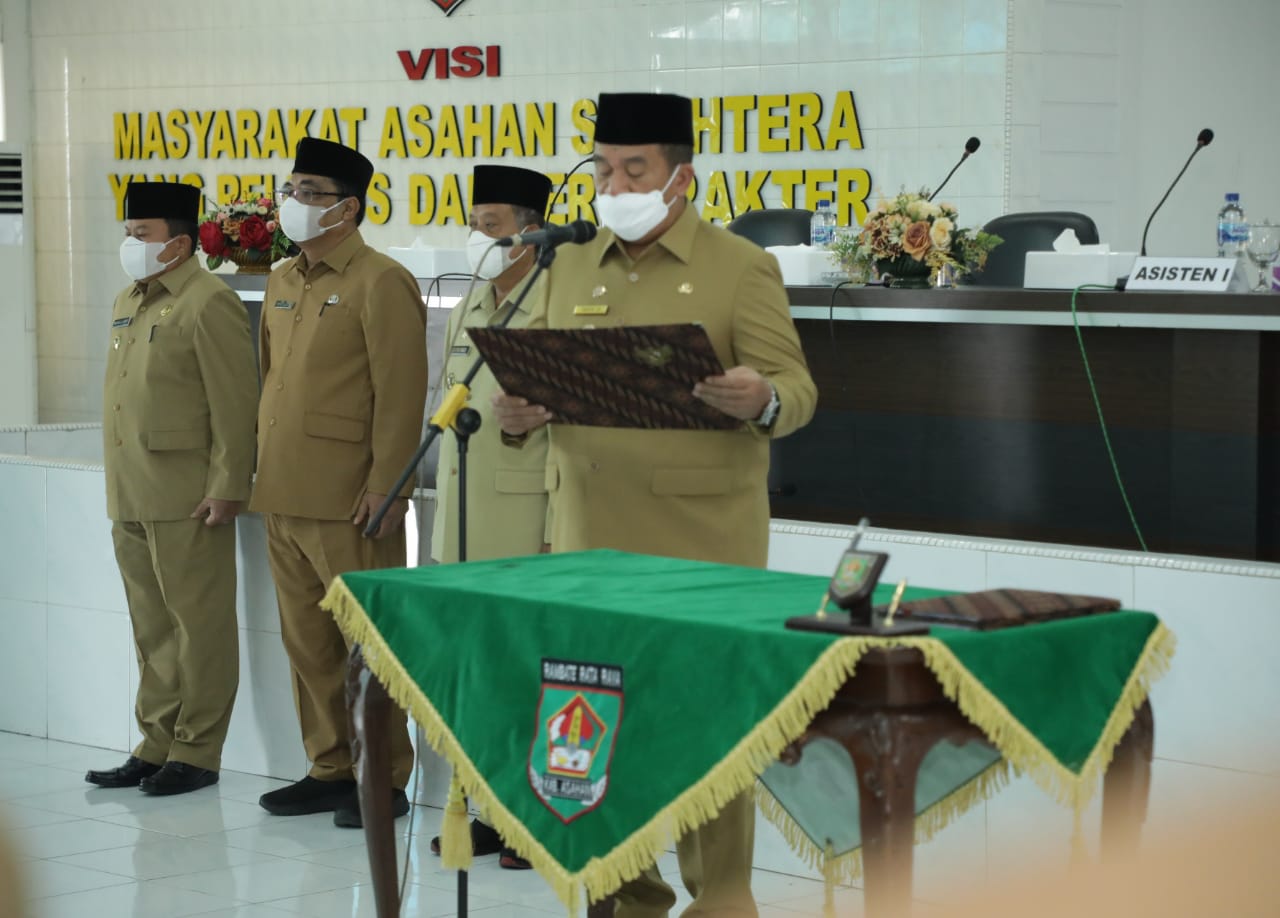 Wabup Asahan Lantik Pejabat di Lingkungan Pemkab