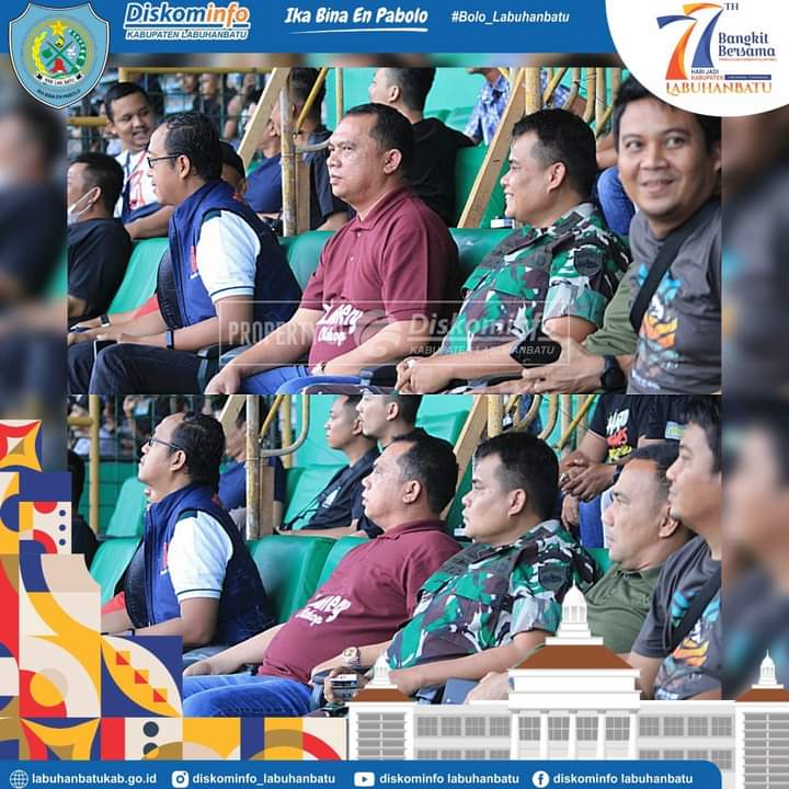 Bupati Labuhanbatu Saksikan Semifinal Turnamen Bonas Cup 2022 
