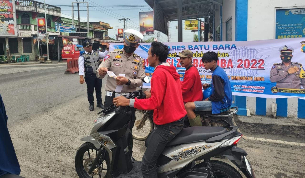 Ops Zebra Toba 2022, Satlantas Polres Batu Bara Kedepankan Sikap Humanis
