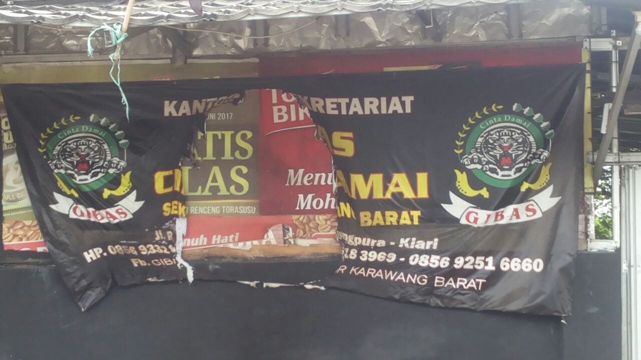 keadaan kantor sektor lsm gibas pasca pembakaran kamis lalu