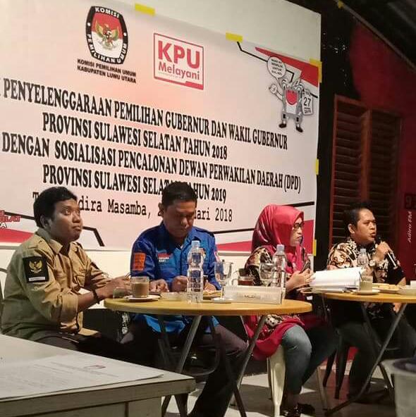 KPU menggelar Sosialisasi Penyelenggaraan Pemilihan Gubernur dan Wakil Gubernur