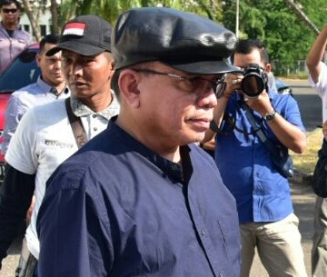 Gubernur  Aceh Irwandi Yusuf Di lokasi PPI