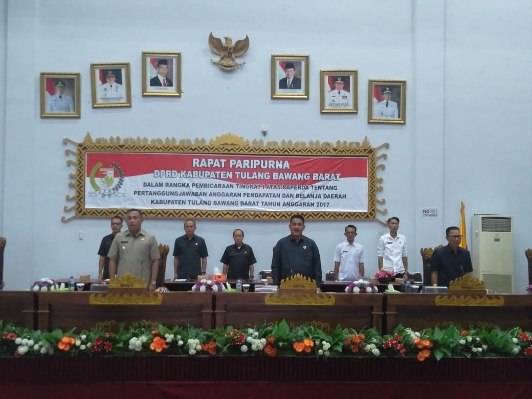 DPRD Tubaba Gelar Paripurna