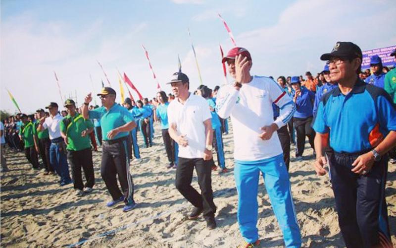 Sekretaris Kota Bengkulu Marjon menghadiri secara langsung peringatan Hari Olahraga Nasional, HUT Polwan ke-68, Hari Kesatuan Gerak Bhayangkari ke-64, Masa Ta’aruf Mahasiswa Baru Universitas Muhammadiyah Bengkulu