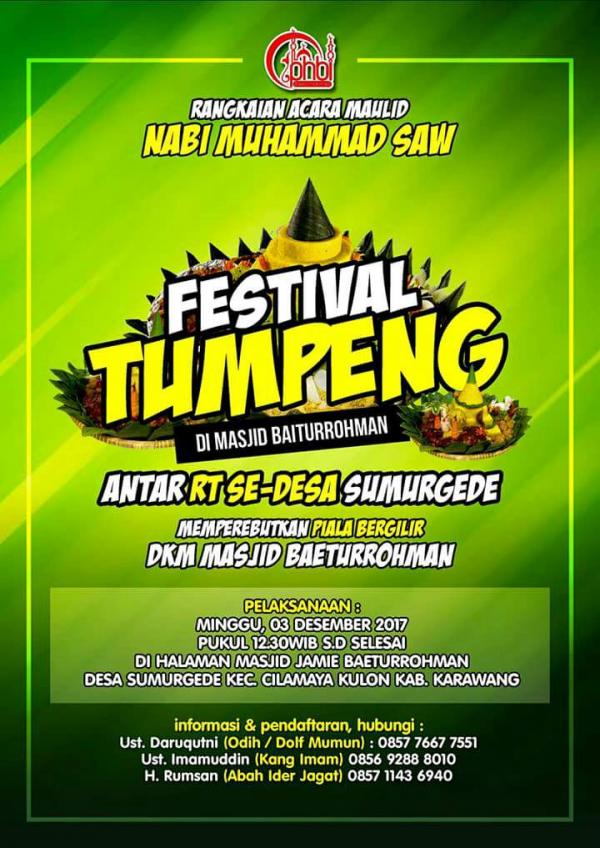Penyebaran Poster Festival Tumpeng 