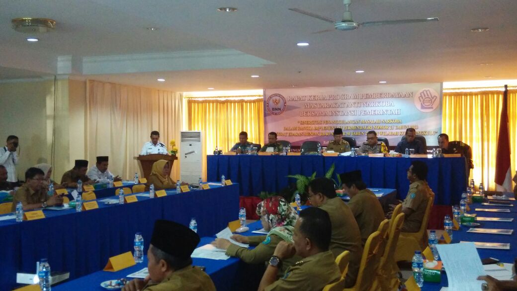 BNN Kota Bengkulu gelar Rapat kerja 