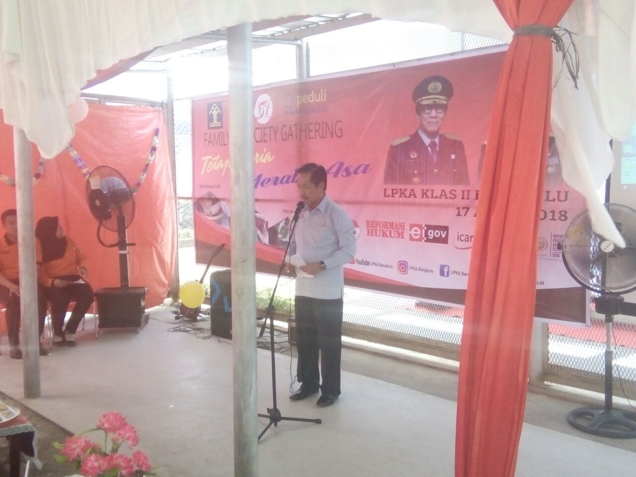 Kepala LPKA Bengkulu Heri Winarca saat menyampaikan Sambutan 