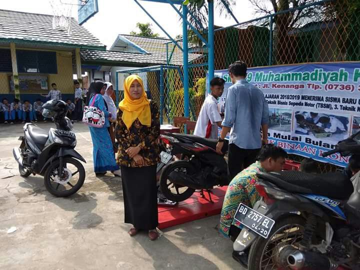 Tampak SMK sedang mengelar sosialiasi di SMP
