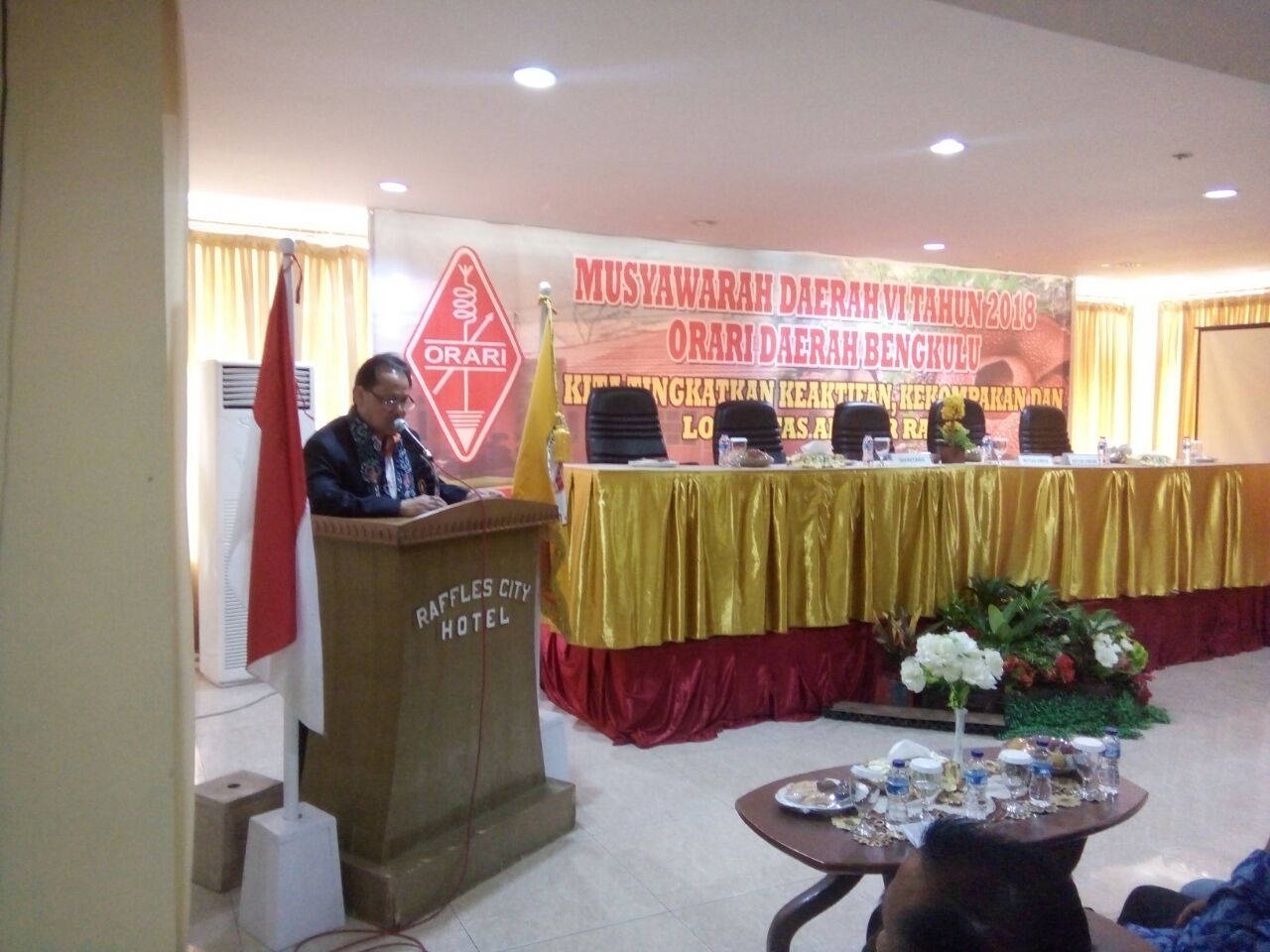 Ketua Panitia Saat menyampaikan sambutan