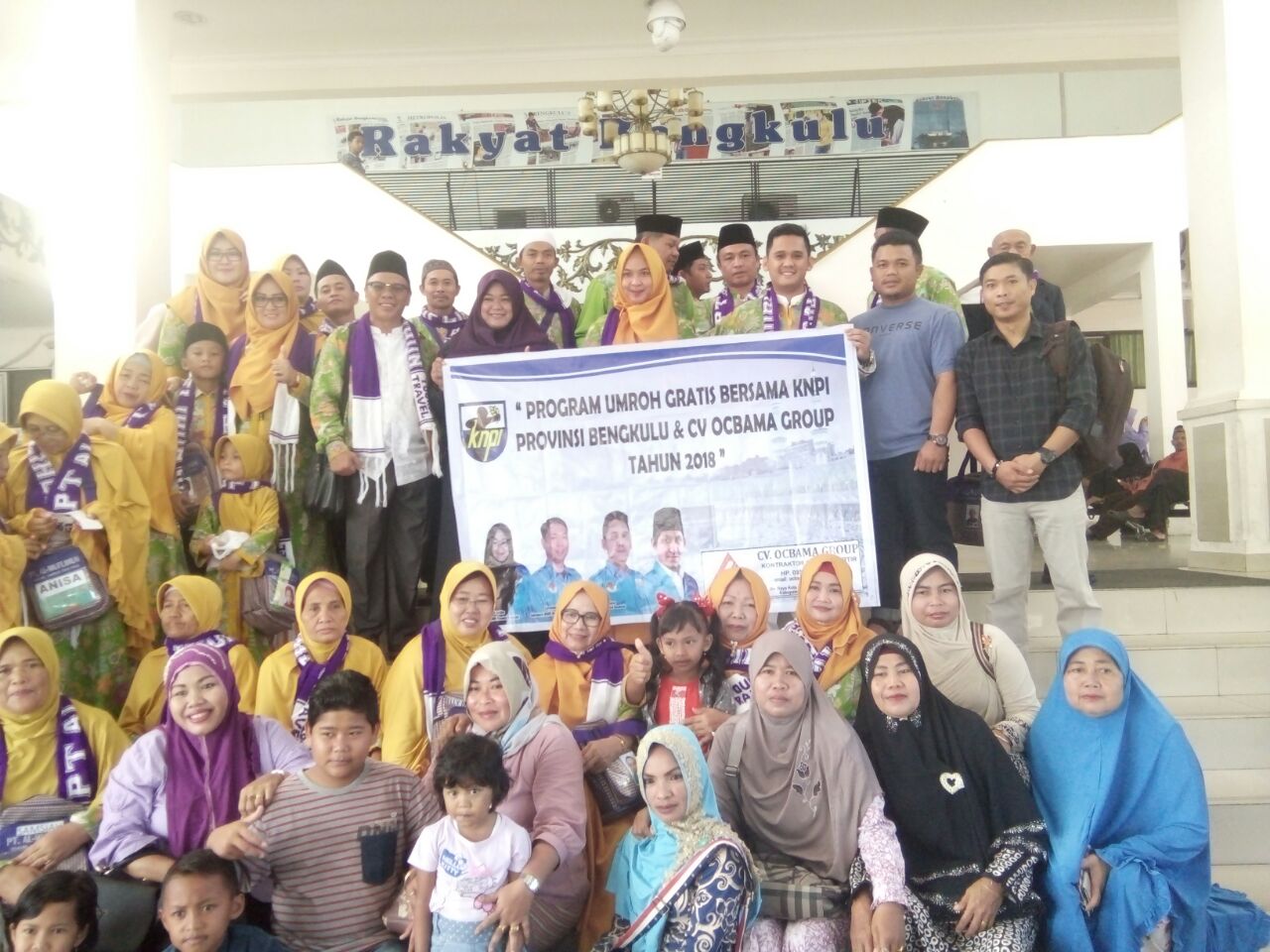 Tampak Ketua KNPI Provinsi Bengkulu Versi Febri berangkat Umroh