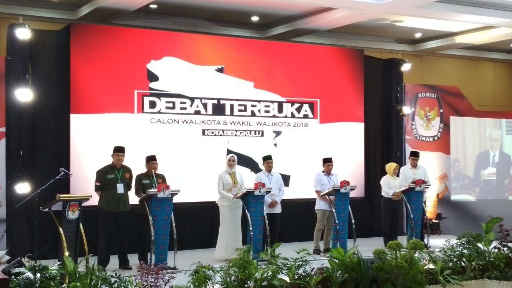 Tampak Paslon Walikota Bengkulu Periode 2018-2023