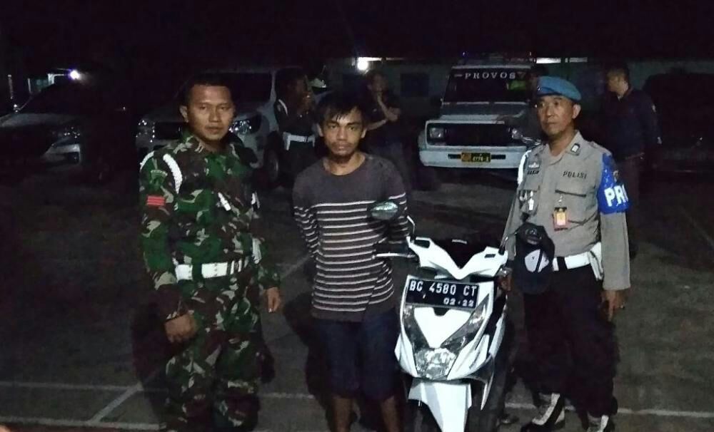 Tampak pelaku yang tertangkap