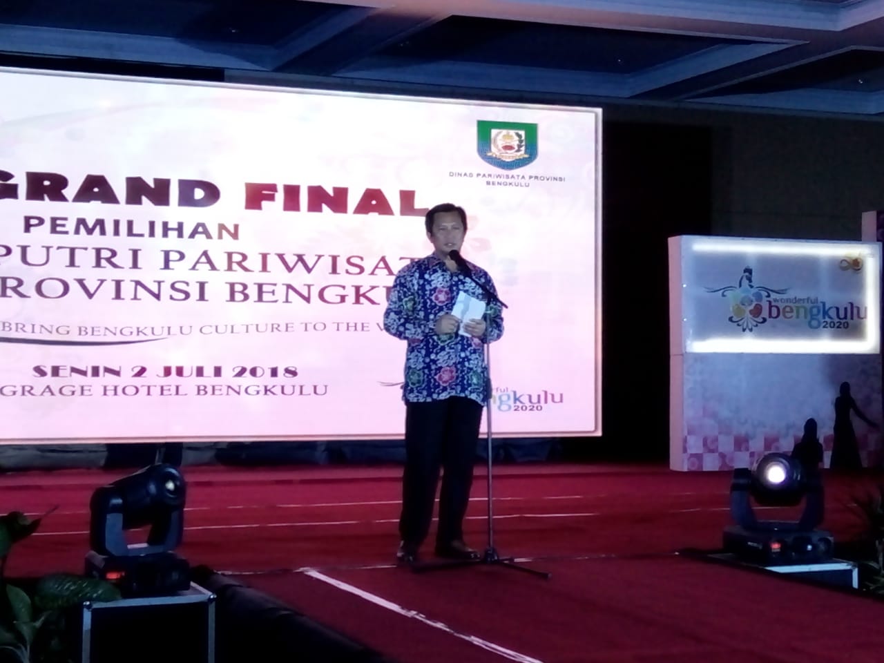 Kadis Pariwisata Provinsi Bengkulu Yudi Satria