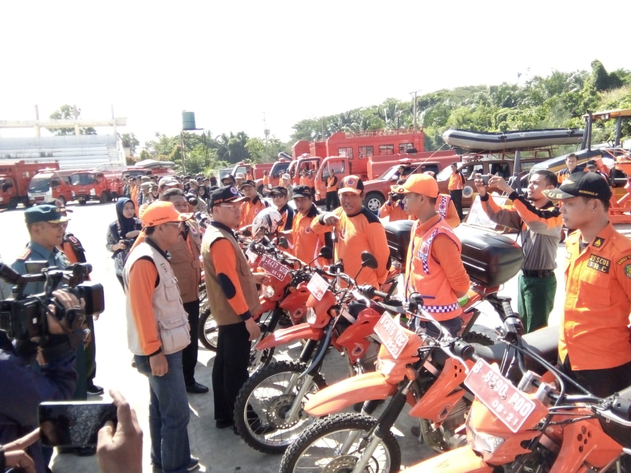 PLT Gubernur Bengkulu Rohidin Mersyah menghadiri acara BPBD