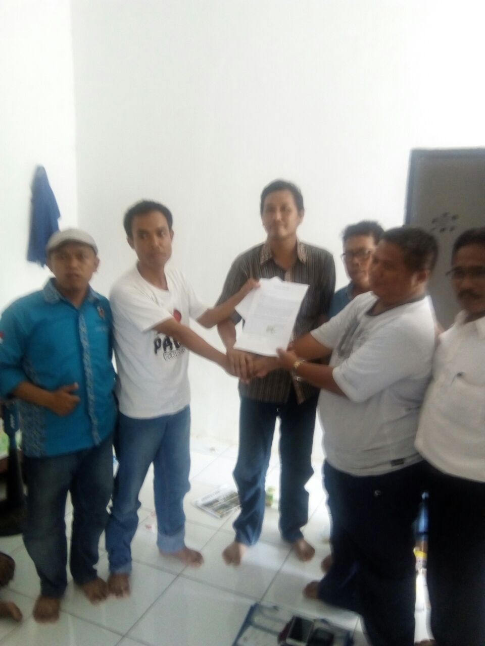 Penyerahan Berkas Pengunduran Marwito dari PWI PALI