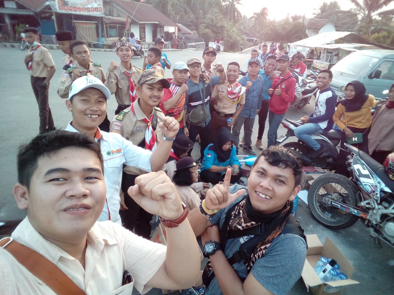 Suasana Usai Penggalangan Dana