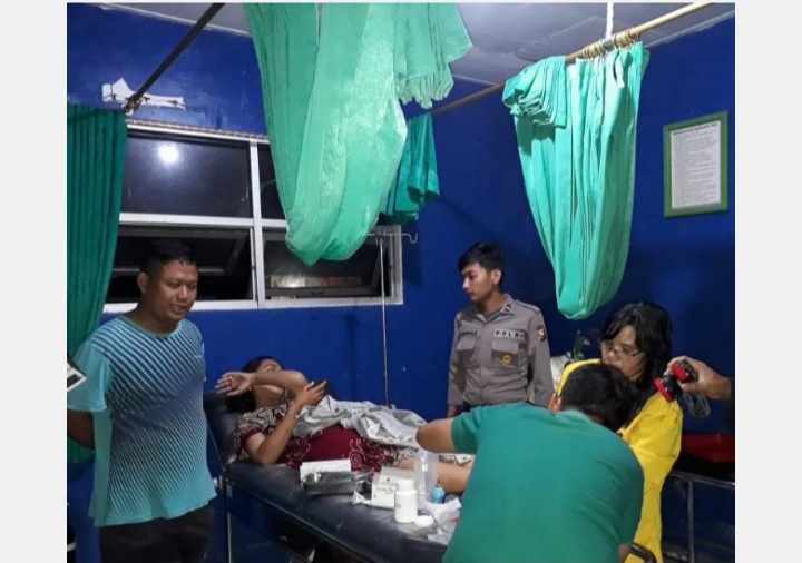 Tampak Korban Terbaring