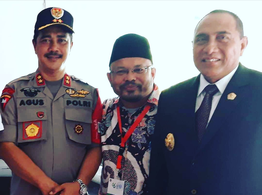 Ket ft : Roy Fachraby Ginting bersama Kapoldasu dan Gubernur