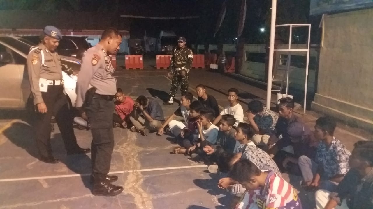Gelar Operasi K2YD di Malam Minggu, Polres Kampar Libatkan Personel TNI, Satpol PP dan Dishub