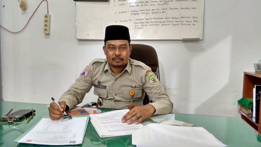 Kepala Bidang Pra Bencana BPBD Provinsi Bengkulu Syukur Syamsudin