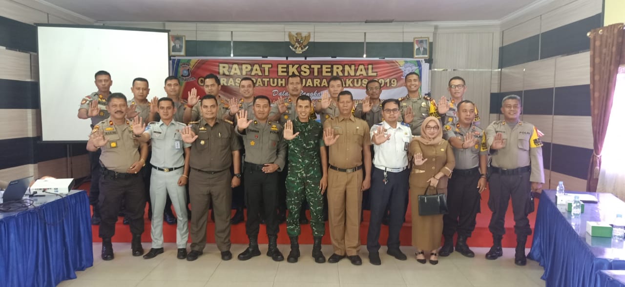 Polres Kampar Gelar Rapat Eksternal Operasi Patuh Muara Takus 2019 