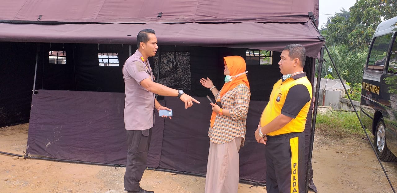 Polres Kampar Dirikan Pos Kesehatan Terpadu Penanganan Dampak Karhutla