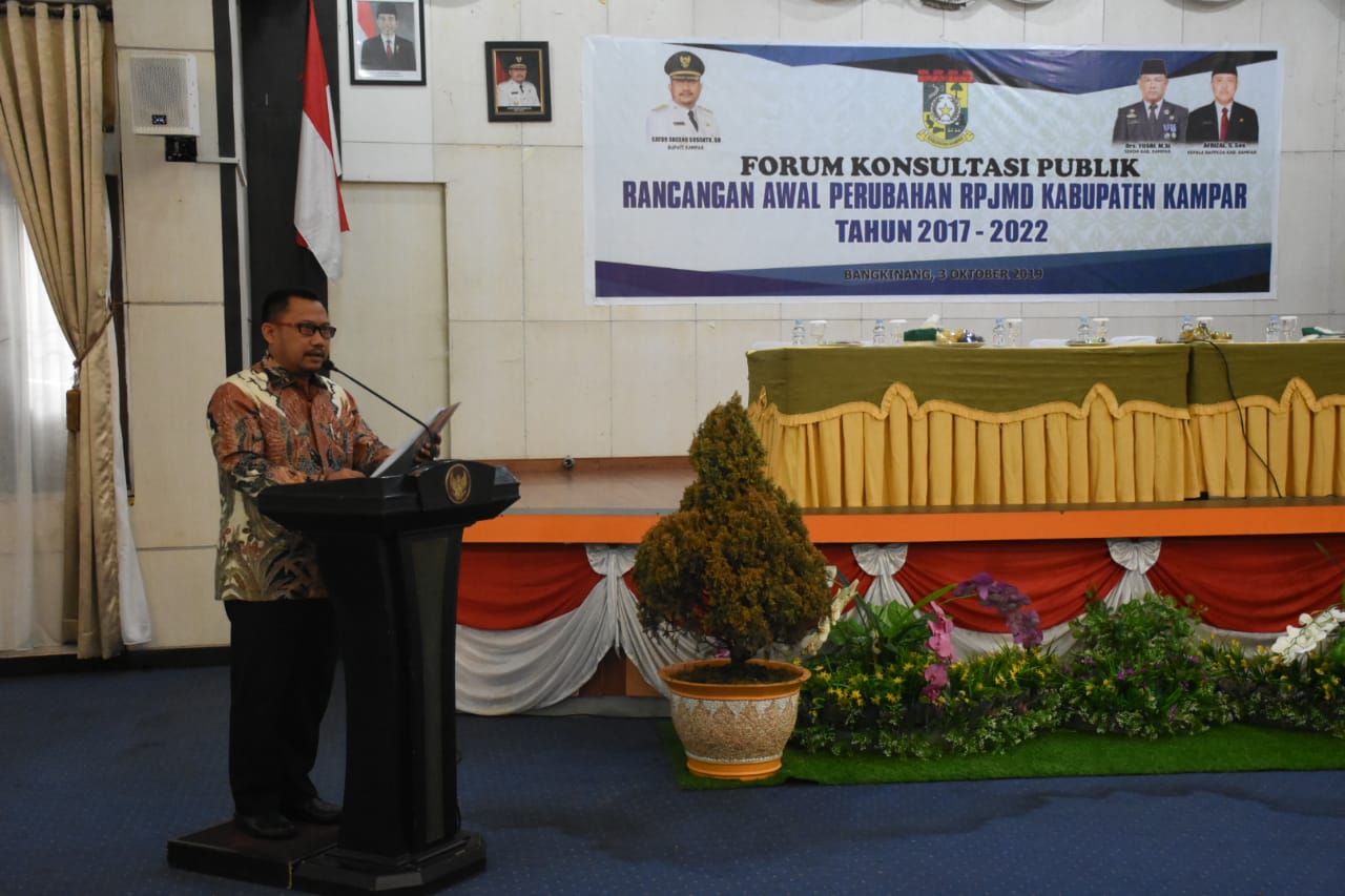 Pemkab Kampar Forum Konsultasi Publik Rancangan Awal RPJMD
