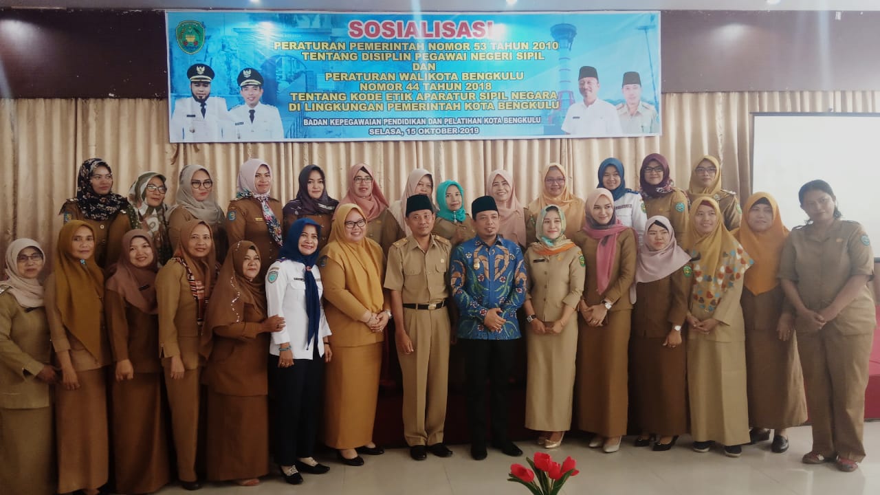 BKPP Kota Bengkulu Gelar Sosialisasi PP dan Perwal