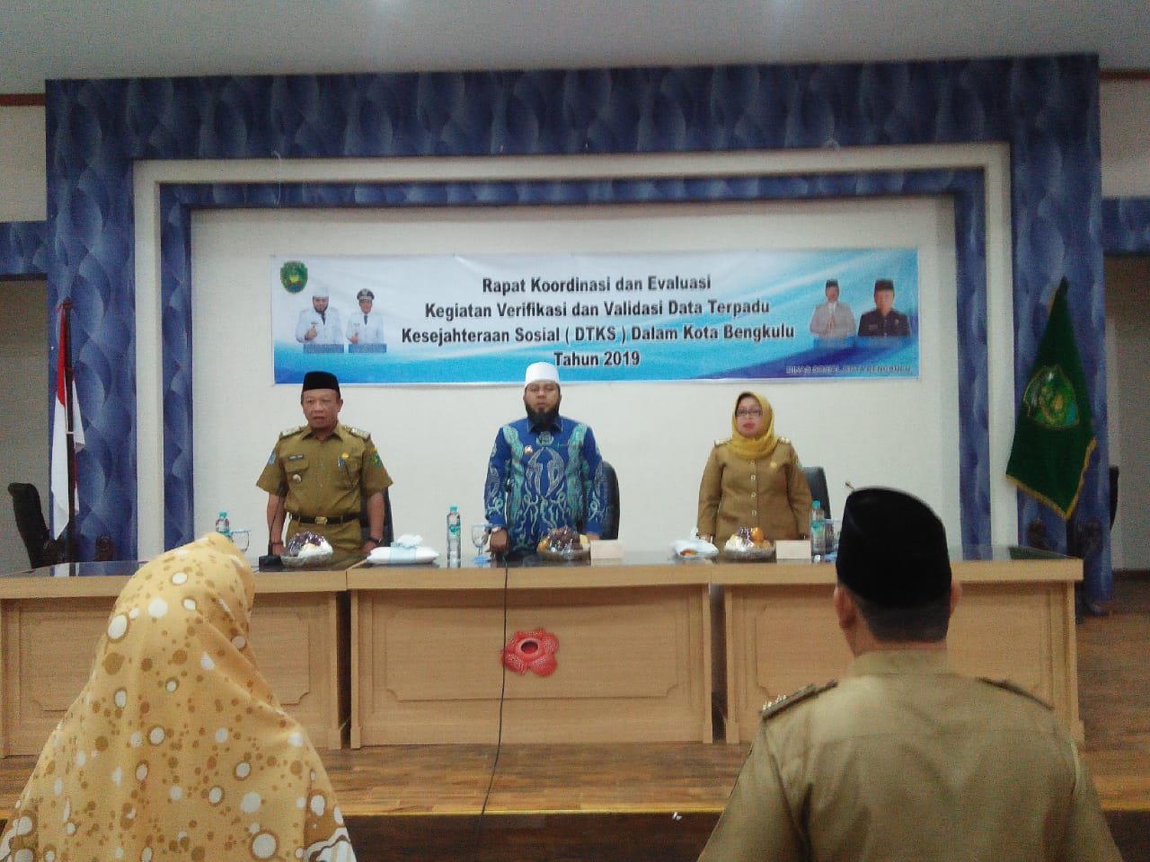 Rapat Koordinasi (RAKOR) dan Evaluasi yang bertemakan Kegiatan Verifikasi dan Validasi Data Terpadu Kesejahteraan Sosial (DTKS)